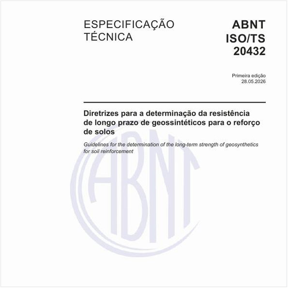 Diretrizes para a determinação da resistência de longo prazo de geossintéticos para o reforço de solos