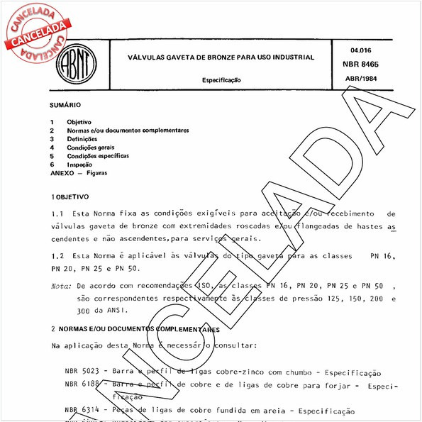 Válvulas gaveta de bronze para uso industrial