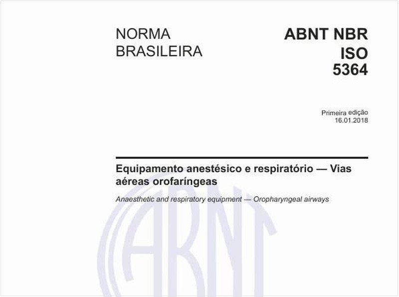 Equipamento anestésico e respiratório - Vias aéreas orofaríngeas