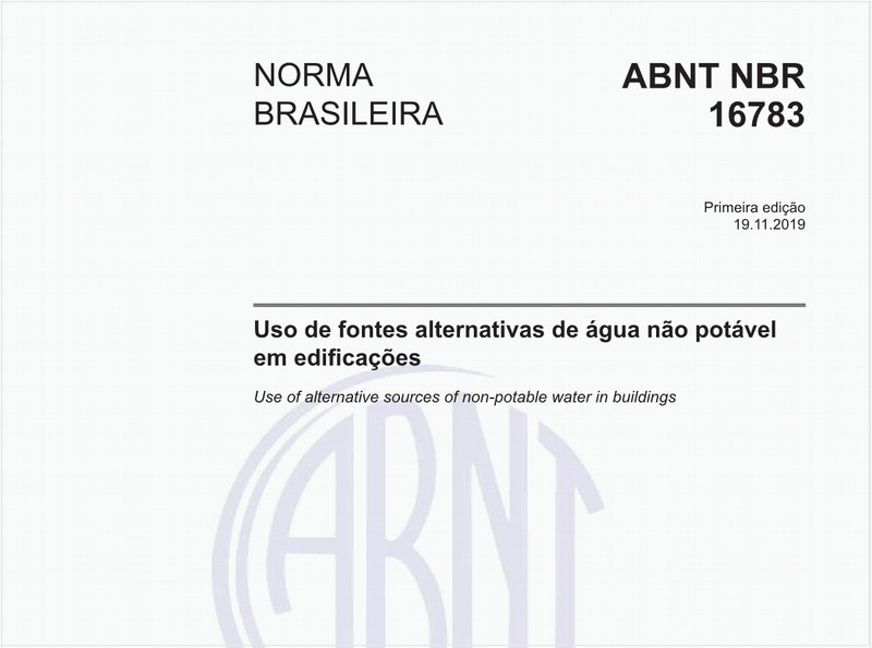Uso de fontes alternativas de água não potável em edificações