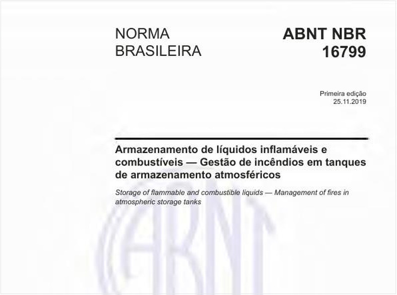 Armazenamento de líquidos inflamáveis e combustíveis - Gestão de incêndios em tanques