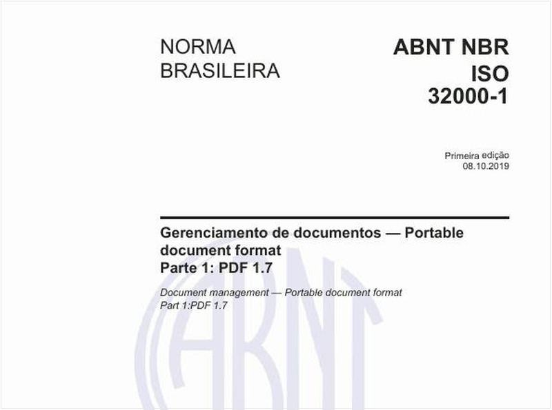 Gerenciamento de documentos — Portable document format - Parte 1: PDF 1.7