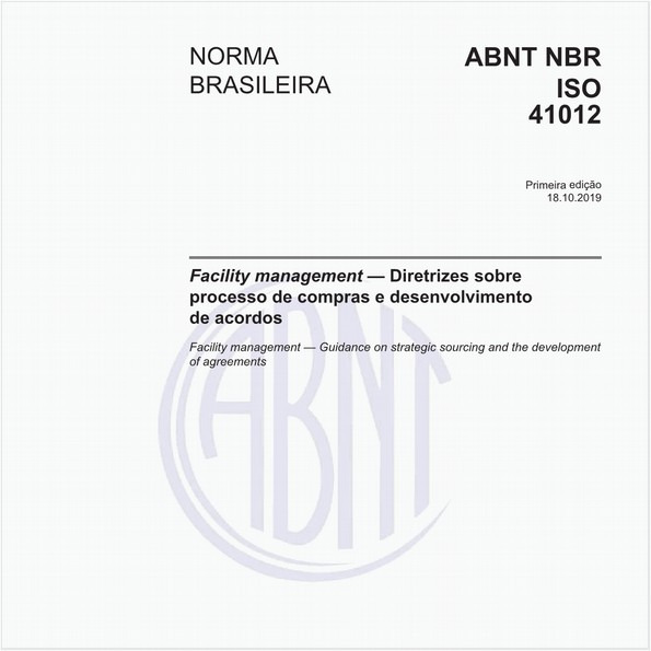 Facility management — Diretrizes sobre processo de compras e desenvolvimento de acordos