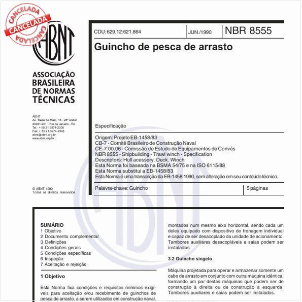 Guincho de pesca de arrasto