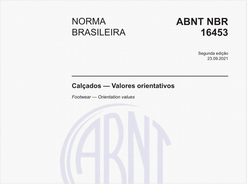 Calçados - Valores orientativos