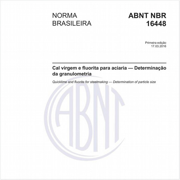 Cal virgem e fluorita para aciaria — Determinação da granulometria
