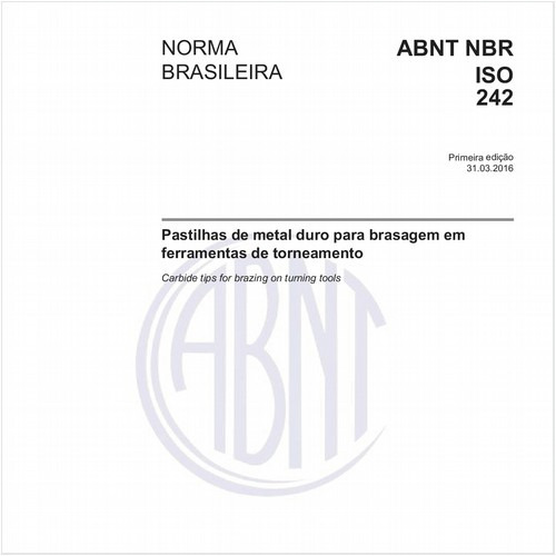 Pastilhas de metal duro para brasagem em ferramentas de torneamento