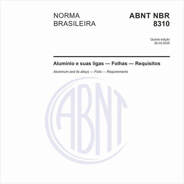 Alumínio e suas ligas — Folhas — Requisitos