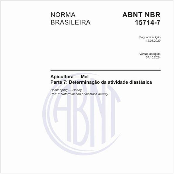 Apicultura — Mel - Parte 7: Determinação da atividade diastásica