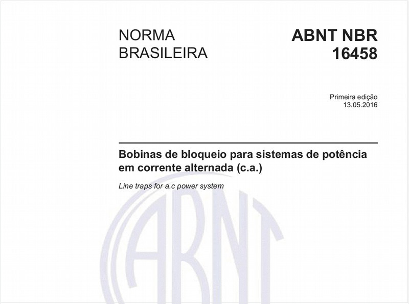 Bobinas de bloqueio para sistemas de potência em corrente alternada (c.a.)