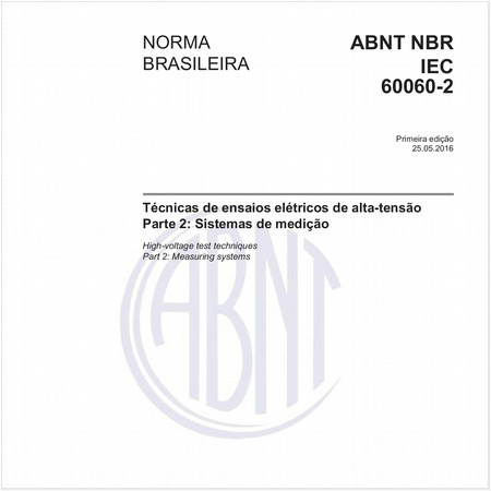 Técnicas de ensaios elétricos de alta-tensão - Parte 2: Sistemas de medição