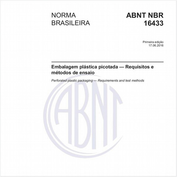 Embalagem plástica picotada - Requisitos e métodos de ensaio