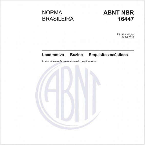 Locomotiva - Buzina - Requisitos acústicos