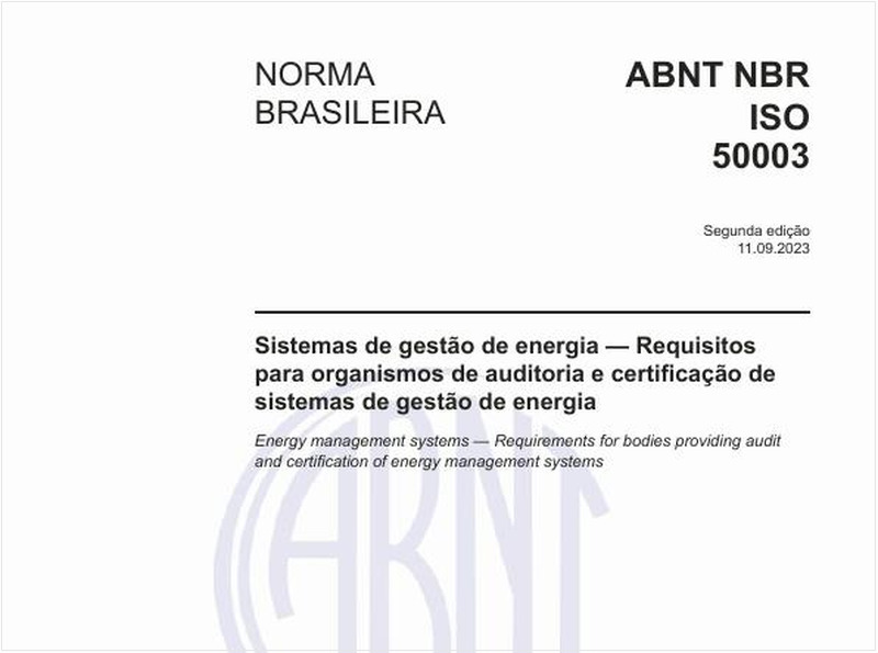 Sistemas de gestão de energia — Requisitos para organismos de auditoria e certificação de sistemas de gestão de energia