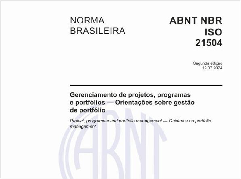Gerenciamento de projetos, programas e portfólios — Orientações sobre gestão de portfólio