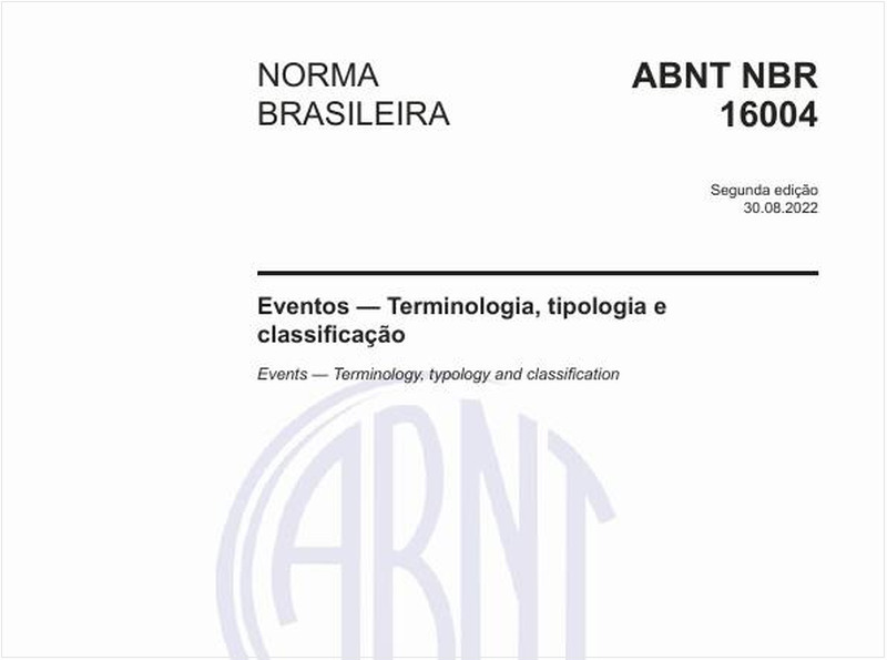 Eventos - Terminologia, tipologia e classificação