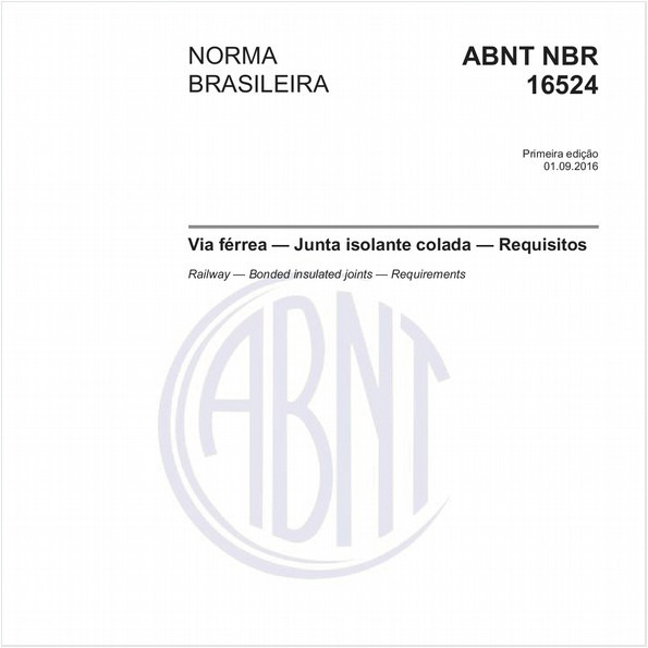 Via férrea - Junta isolante colada - Requisitos