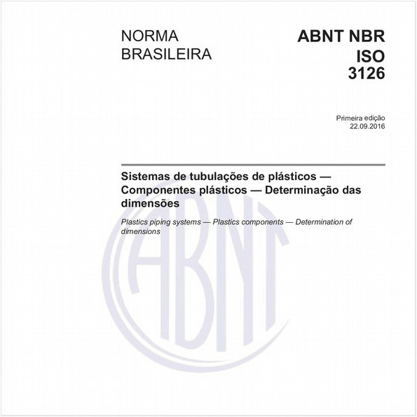 Sistemas de tubulações de plásticos — Componentes plásticos — Determinação das dimensões