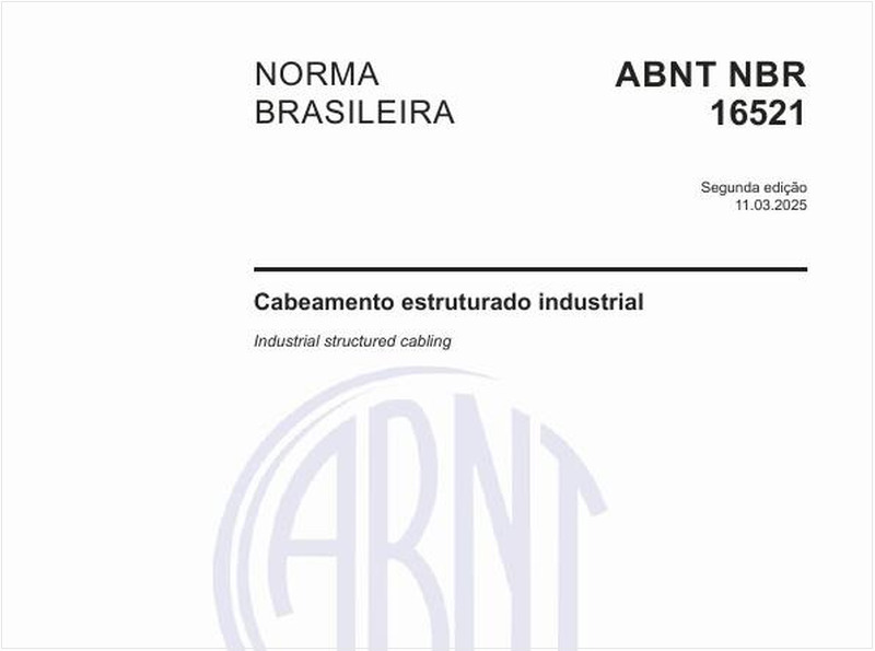 Cabeamento estruturado industrial