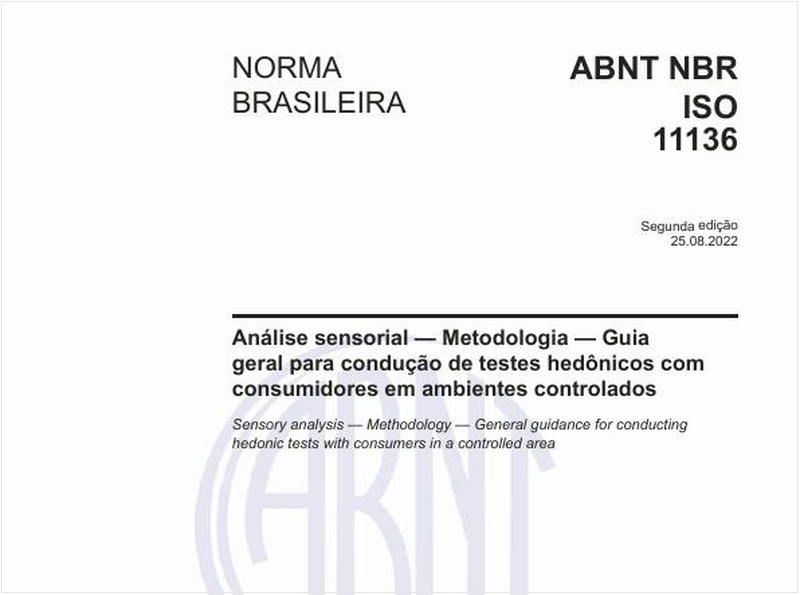 Análise sensorial - Metodologia - Guia geral para condução de testes hedônicos com consumidores em ambientes controlados