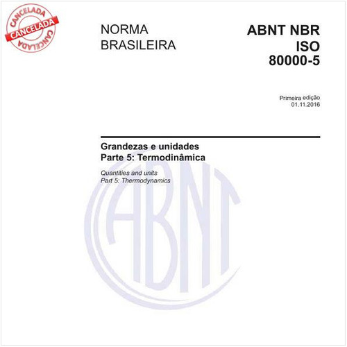 Grandezas e unidades - Parte 5: Termodinâmica