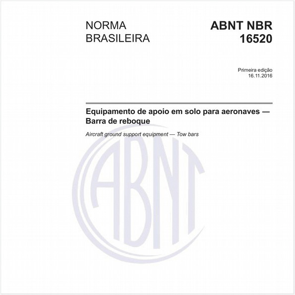 Equipamento de apoio em solo para aeronaves - Barra de reboque