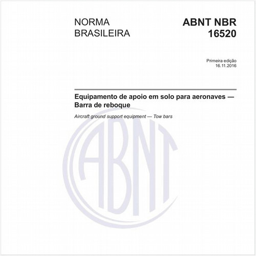 Equipamento de apoio em solo para aeronaves - Barra de reboque