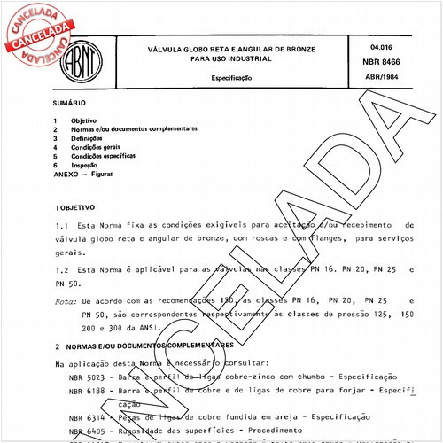 Válvula globo reta e angular de bronze para uso industrial