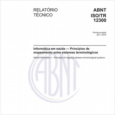 ABNT ISO/TR12300 de 11/2016