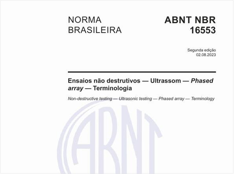 Ensaios não destrutivos — Ultrassom — Phased array — Terminologia
