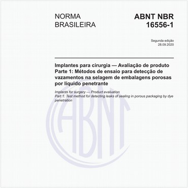 NBR16556-1 de 09/2020