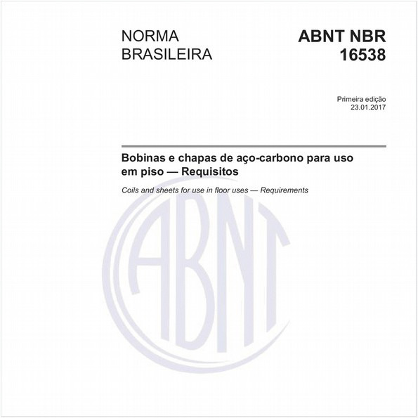 Bobinas e chapas de aço-carbono para uso em piso — Requisitos