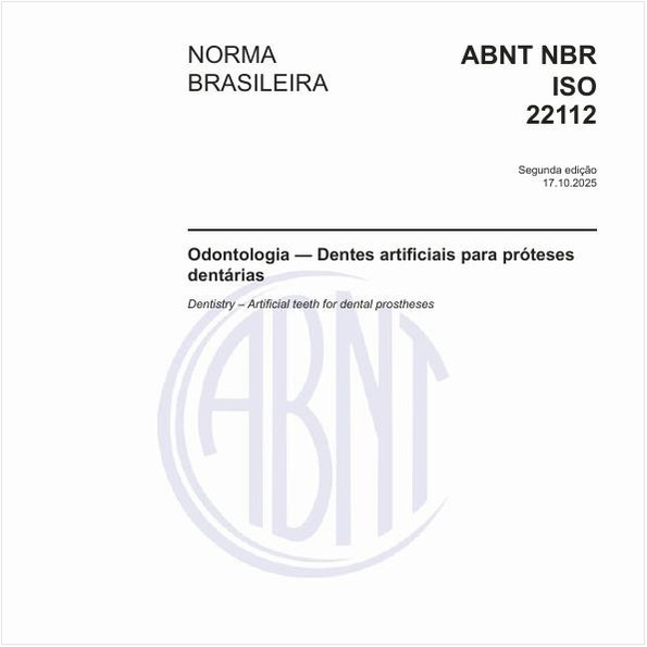 Odontologia — Dentes artificiais para próteses dentárias