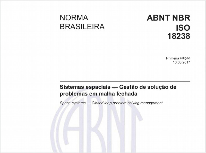 Sistemas espaciais - Gestão de solução de problemas em malha fechada