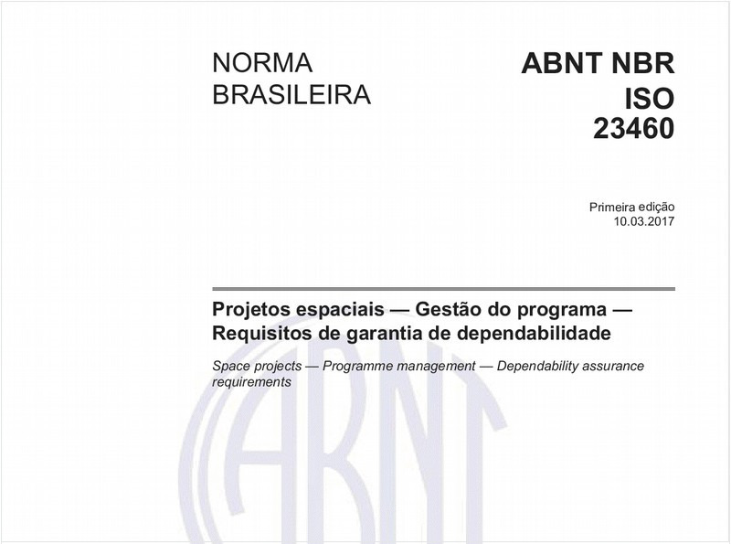 Projetos espaciais - Gestão do programa - Requisitos de garantia de dependabilidade