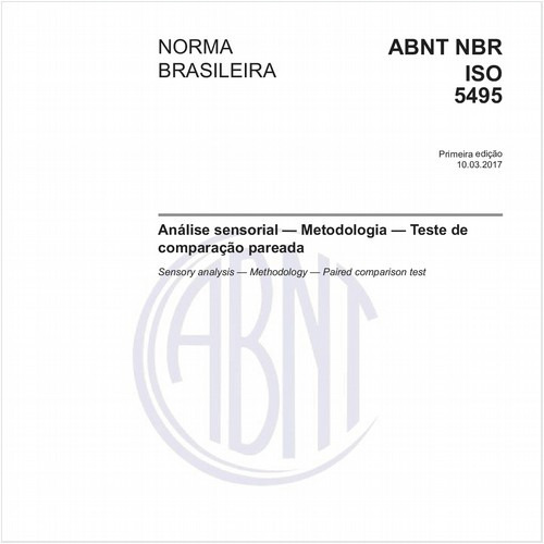 Análise sensorial - Metodologia - Teste de comparação pareada