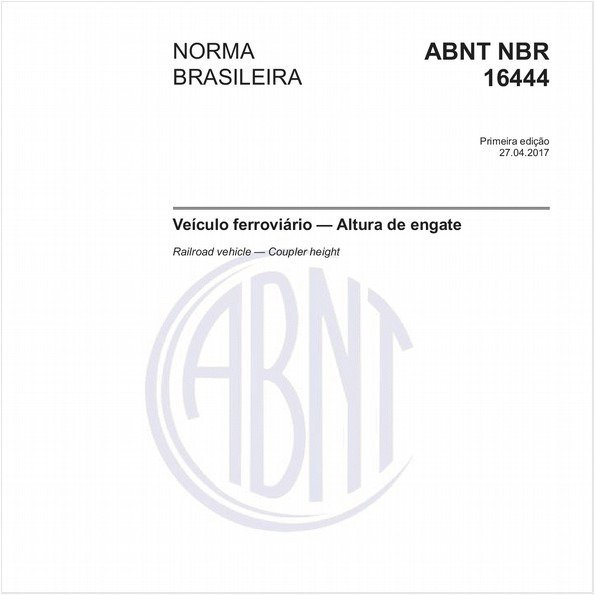 Veículo ferroviário - Altura de engate