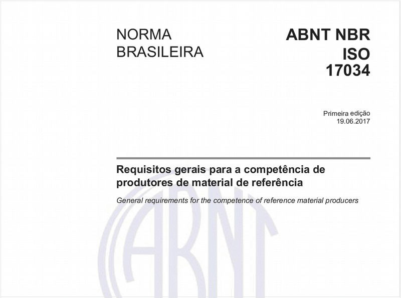 Requisitos gerais para a competência de produtores de material de referência