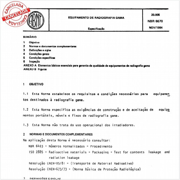 Equipamento de radiografia gama