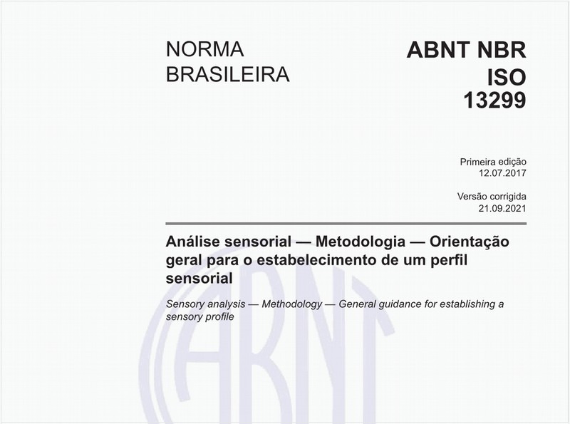 Análise sensorial — Metodologia — Orientação geral para o estabelecimento de um perfil sensorial