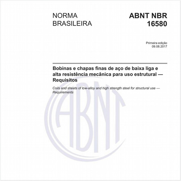 Bobinas e chapas finas de aço de baixa liga e alta resistência mecânica para uso estrutural - Requisitos