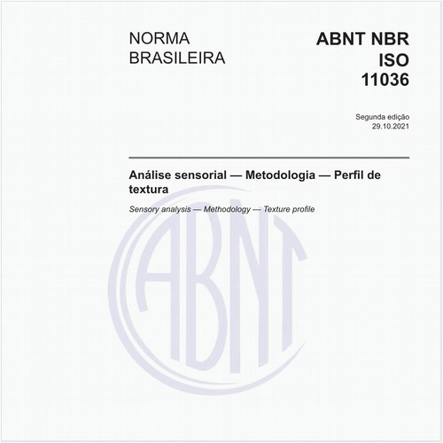 Análise sensorial — Metodologia — Perfil de textura