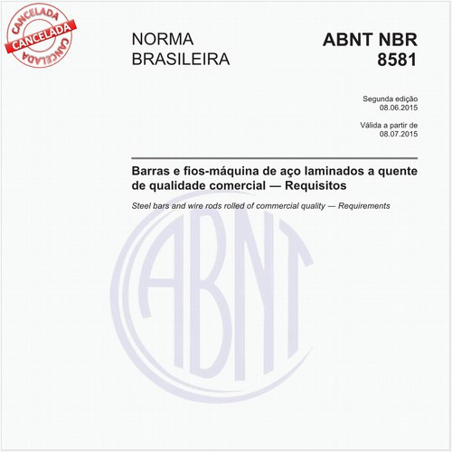 Barras e fios-máquina de aço laminados a quente de qualidade comercial - Requisitos