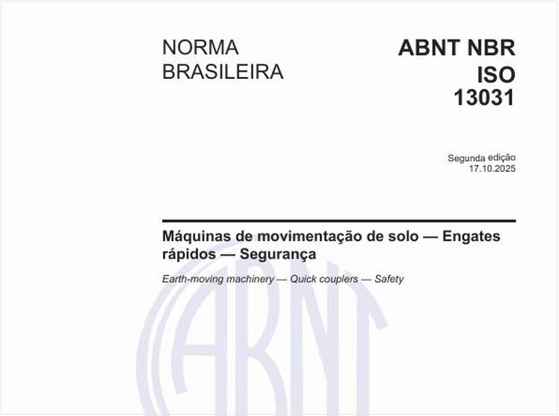 Máquinas rodoviárias - Engates rápidos - Segurança