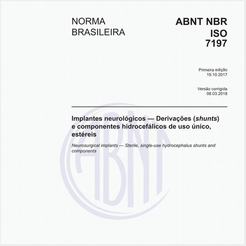 Implantes neurológicos - Derivações (shunts) e componentes hidrocefálicos de uso único, estéreis