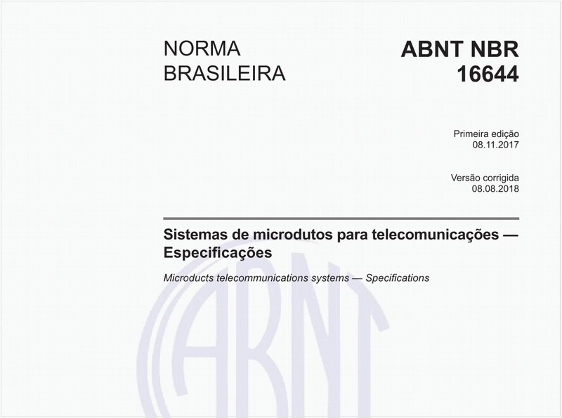 Sistemas de microdutos para telecomunicações