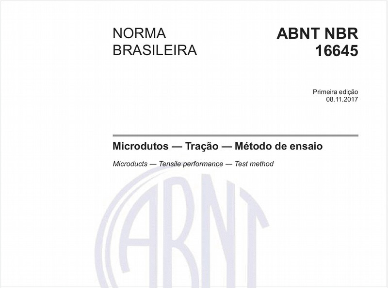 Microdutos - Tração - Método de ensaio