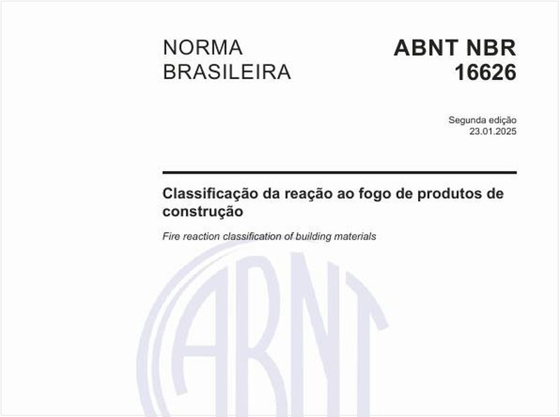 Classificação da reação ao fogo de produtos de construção