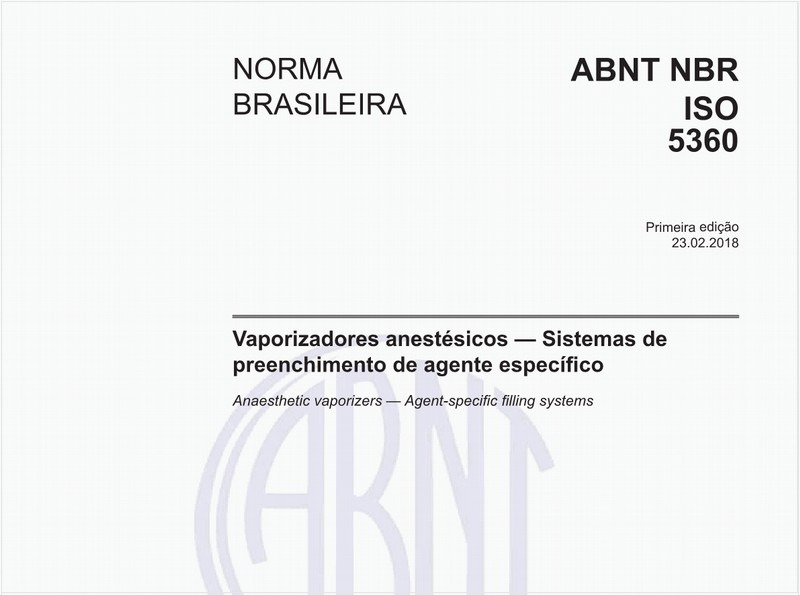 Vaporizadores anestésicos - Sistemas de preenchimento de agente específico