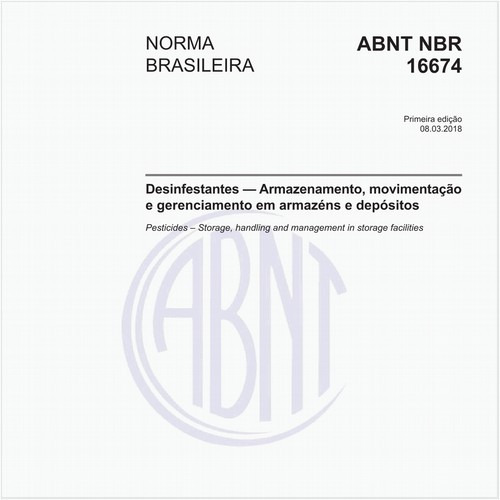 Desinfestantes - Armazenamento, movimentação e gerenciamento em armazéns e depósitos